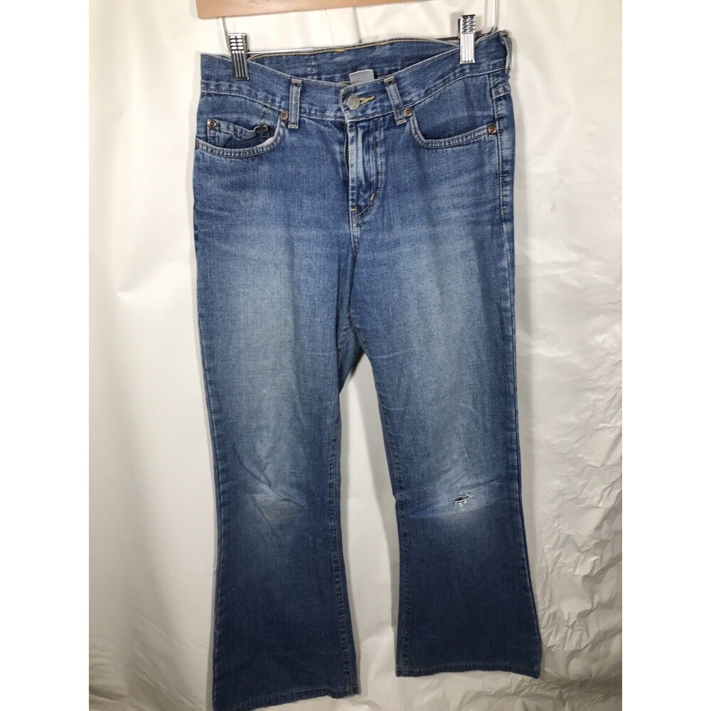 Vintage Lucky Brand Jeans Womens 4/27 Blue Red Label USA Made